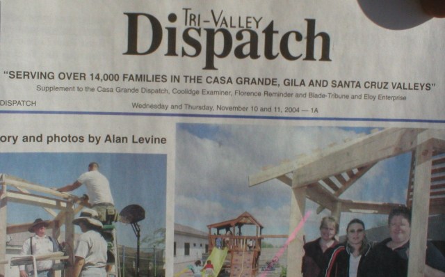Casa Grande Dispatch article about [Make a Difference Day]