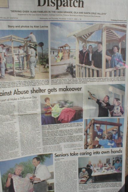Casa Grande Dispatch article about [Make a Difference Day]