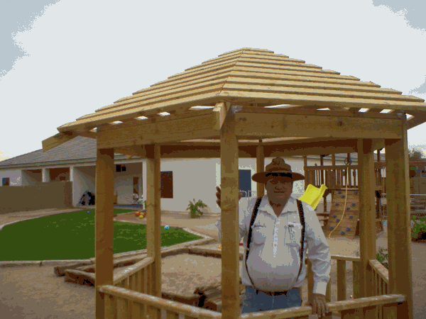  EAST GAZEBO - 12 November 2004 - The Gazebos are NOT finished