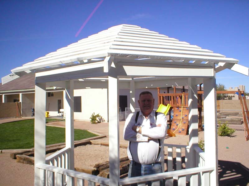  EAST GAZEBO - 30 November 2004 - The Gazebos are  finished