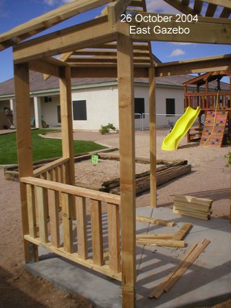 East Gazebo with some of the Handrail