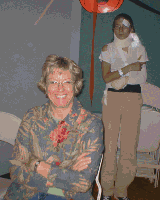27 October 2004 - Sister Tomkinson and Katie Lara