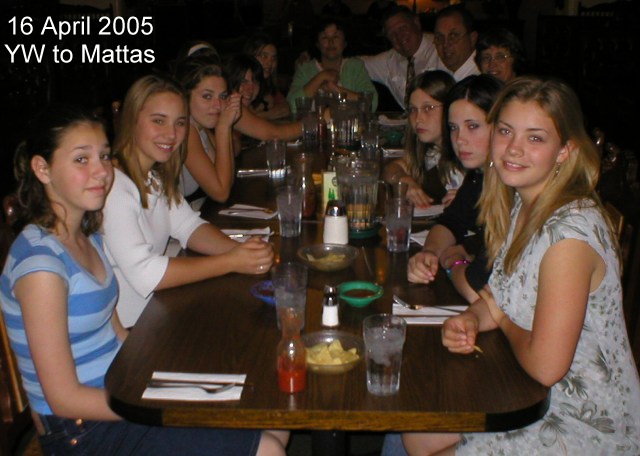 16 April 2005 - Angela Lara with the YW at Mattas