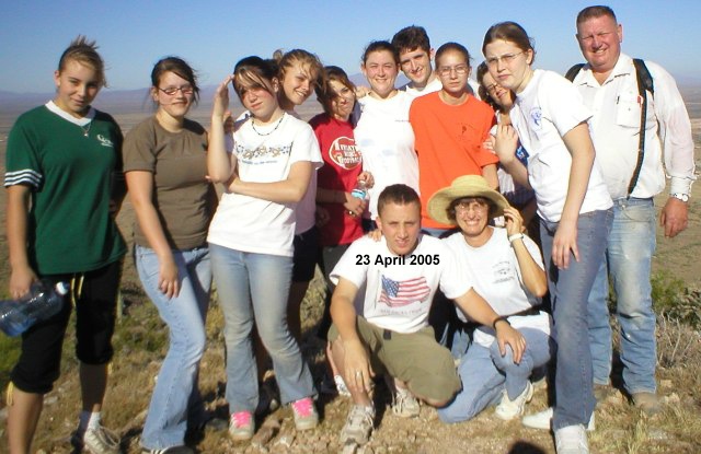 23 April 2005 - Young Women on top of Casa Grande Mountain