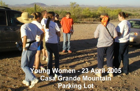 23 April 2005 - Saturday - in the Parking Lot at the base of Casa Grande Mountain