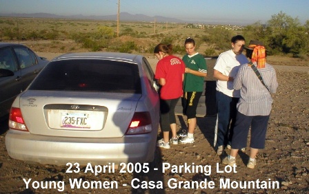 23 April 2005 - Saturday - in the Parking Lot at the Base of Casa Grande Mountain