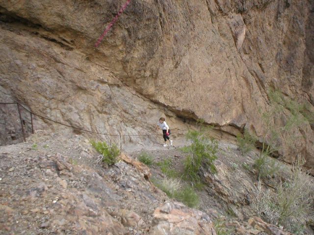 18 March 2005 - Melissa climb to saddle on Picacho Peak