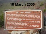 18 March 2005 - Picacho Peak - Sign in the Saddle