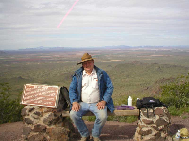 18 March 2005 - Picacho Peak - Brother Eyring in the Saddle