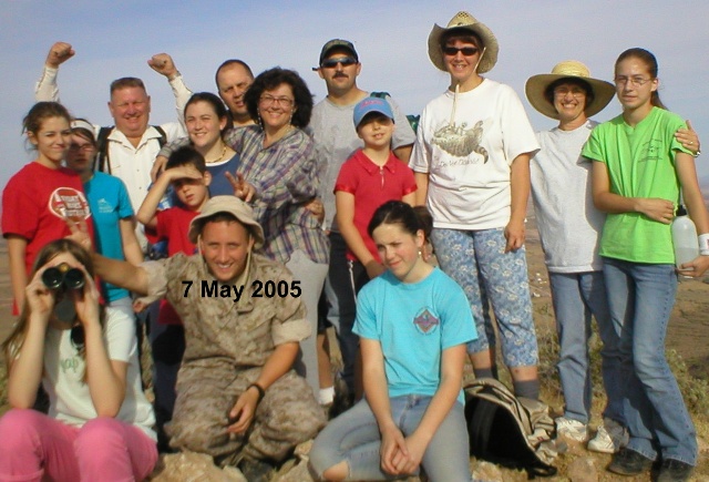 07 May 2005 - Wendell on Casa Grande Mountain with the Young Women