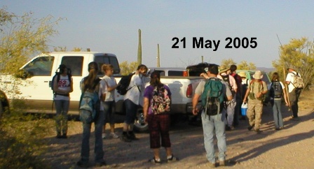 21 May 2005 - Young Women in Parking Lot of Table Top Mountain Park