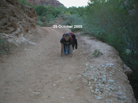 25 October 2005 - Katie Lara, almost did not make it!!!