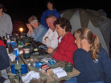 26 October 2005 - Wendell and Marilee reading The Book of Mormon - in the Grand Canyon