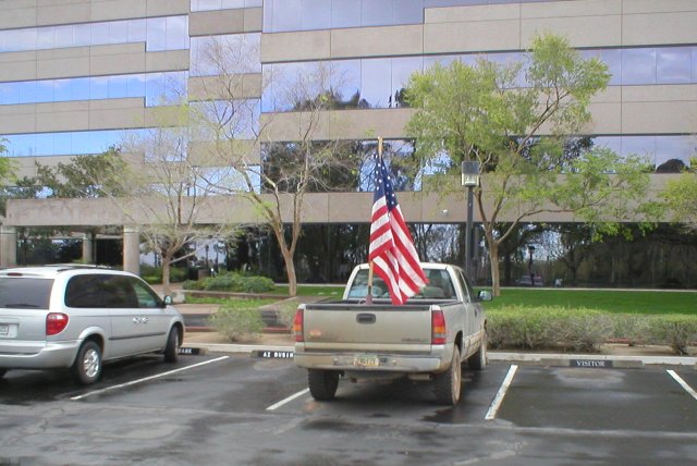 27 February 2003 - Silverado Flag in Calence Parking Lot