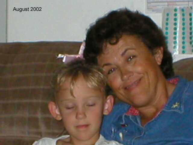 August of 2002 - Marilee with her lovely Grandaughter - Angela