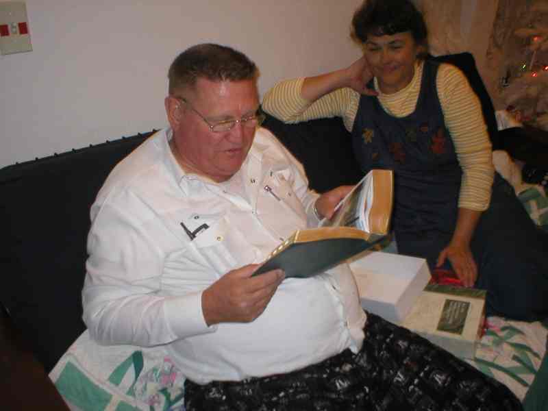 25 December  2003 - Wendll/Marilee new Bible