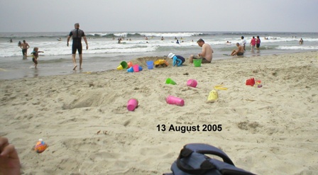 13 August 2005 on the Beach in San Diego