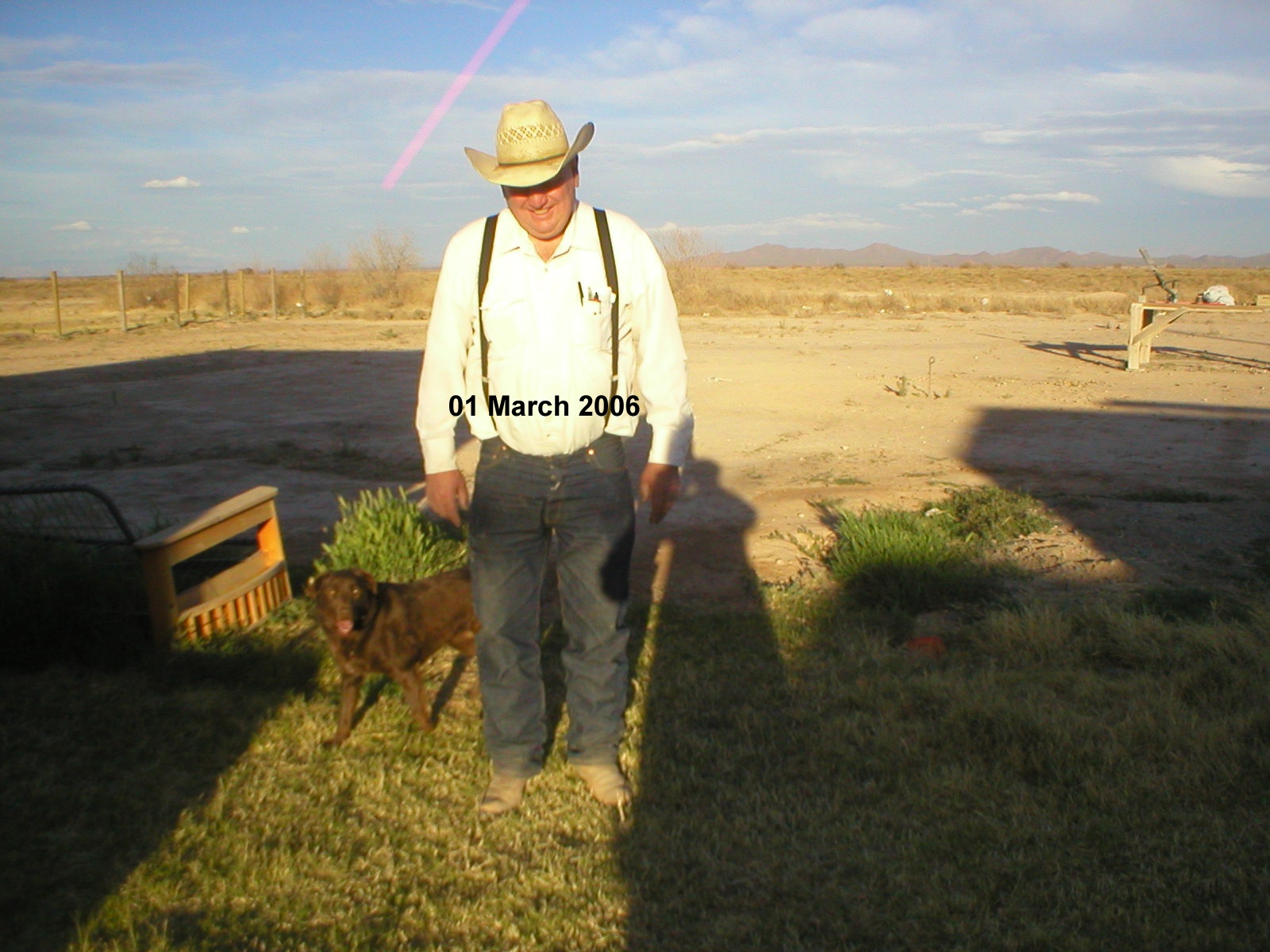 01 March 2006 - Daisy Bear enjoying Paradise for the last time!