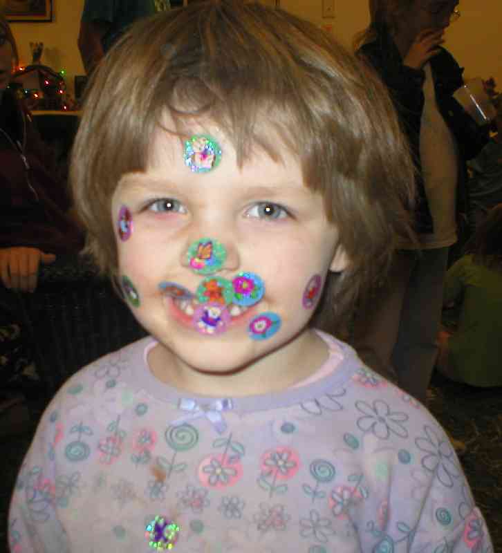 23 December 2003 - Kelly at our Christmas gettogether