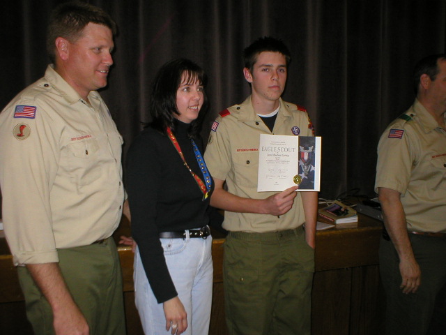 14 January 2005 - Jared is an Eable Scout