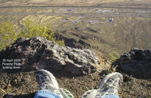 30 April 2005 - David is on top of Picacho Peak