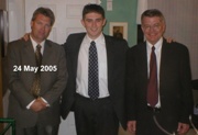 24 May 2005 - Elder Gunderson with his Bishop [Duane Cozart] and Stake Preseident [Richard Gibson] in Paradise