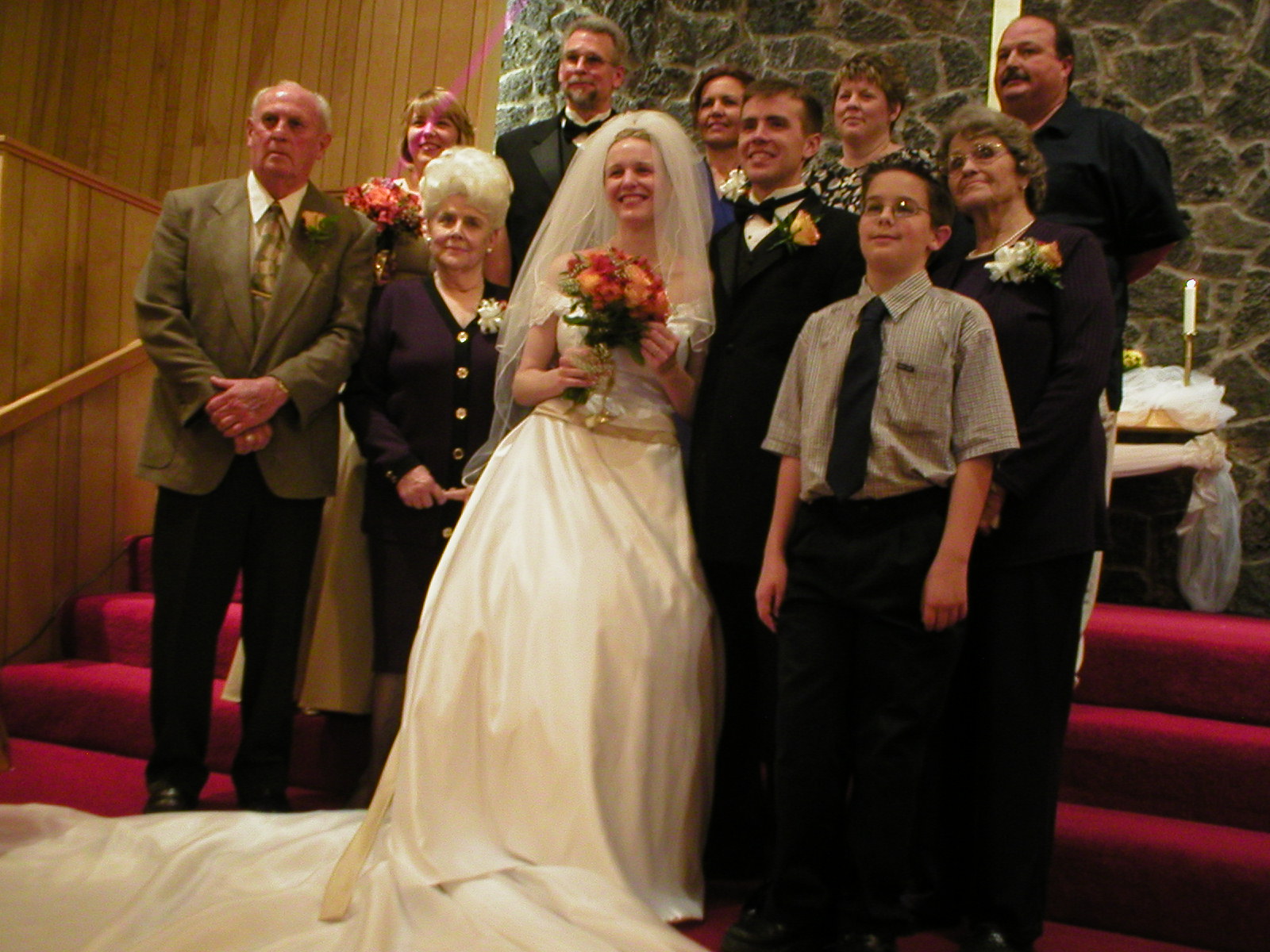 Levi and Jennifer with Jennifer's Family