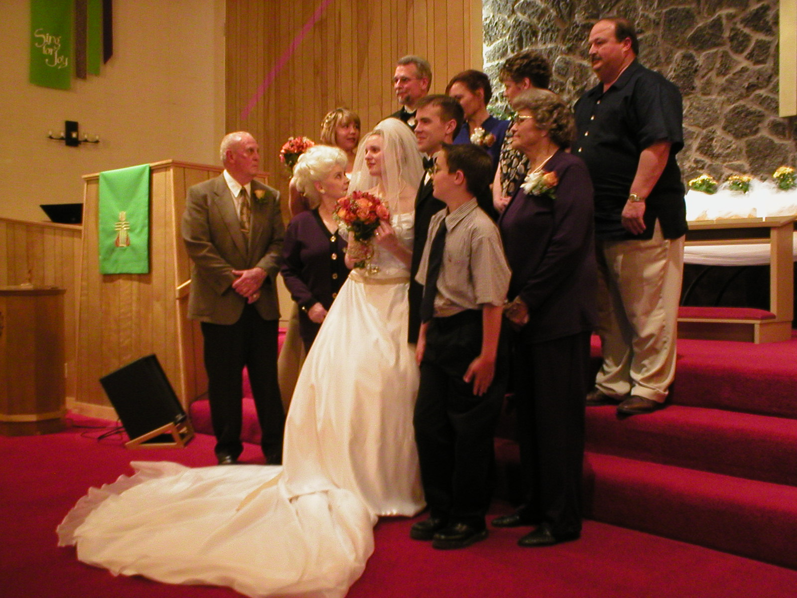 13 November  2004 in  Yuma. Levi and Jennifer with Levi's Mother - Marilee -