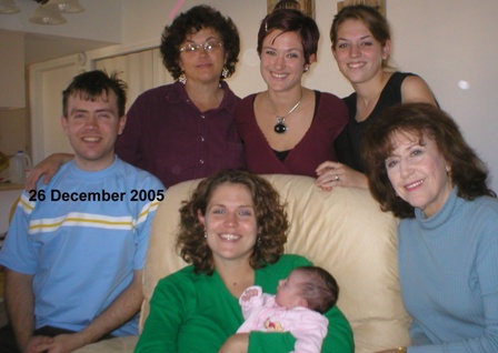 26 December  2005 - Levi, Ann, Sara, Melissa, Marilee, Virginia