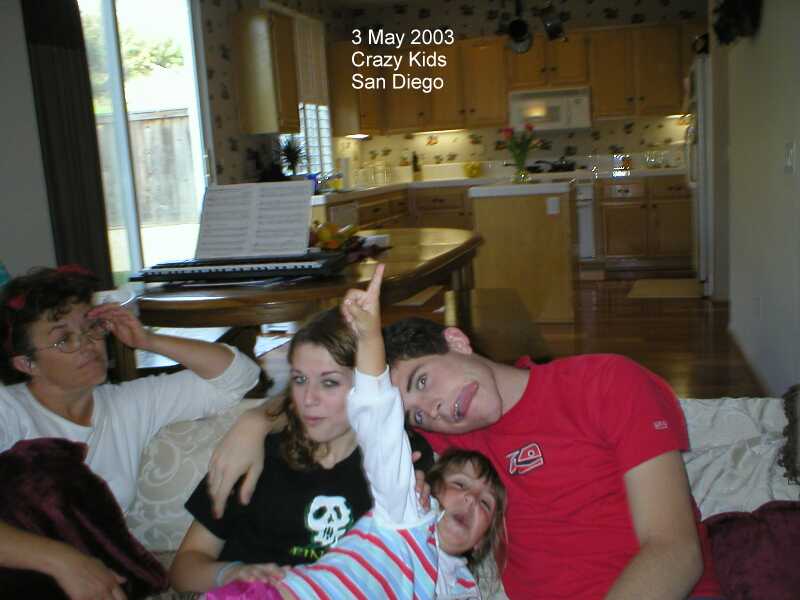 03 May 2003 - Kids acting CRAZY for their Grandpa