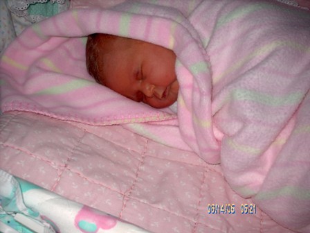 14 June 2005 - Kate is sleeping