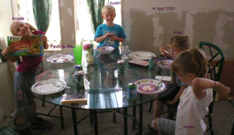 14 April 2003 - Amber, Amy, Angela, Austin