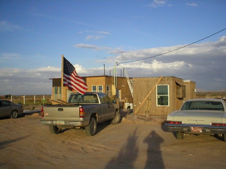 10 February 2003 - Looking at the house from the Parking Lot on the West of the House