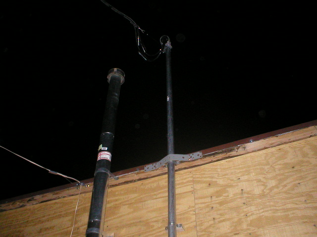 4 January 2003 - Risers from the New Breaker Panel and Tankless Water Heater