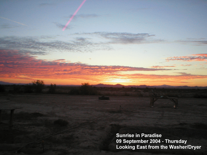 09 September 2004 - Sunrise in Paradise