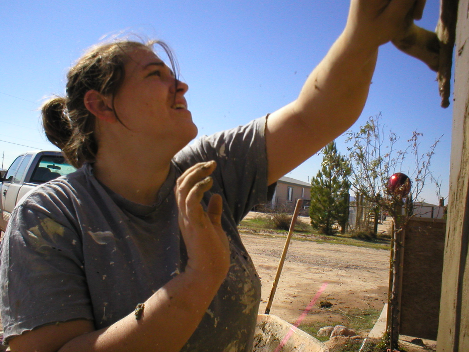 05 February 2005 - Saturday - Bridgette working on the West Cube