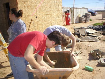 05 February 2005 - Saturday - Bridgette working on the West Cube